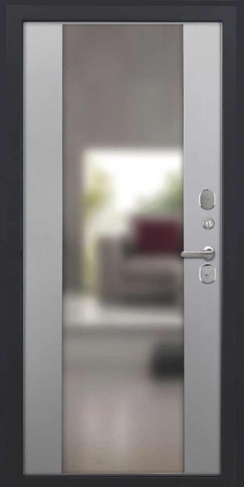 Товар Дверь ДвериПРО Аура Алиса (16мм, ПВХ софт грей, зеркало) DPRO195332