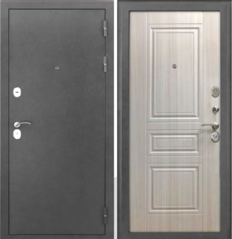 Фото Дверь MXD Триумф антик серебро / сандал белый DIS006652