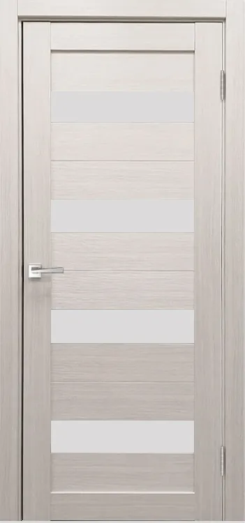 Фото Межкомнатная дверь Легенда X-8 тон Белая лиственница Остекление Сатинат белое