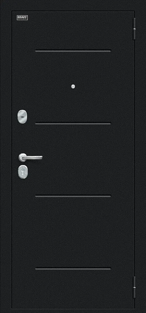 Фото Дверь Техно Букле черное/Bianco Veralinga BR4992