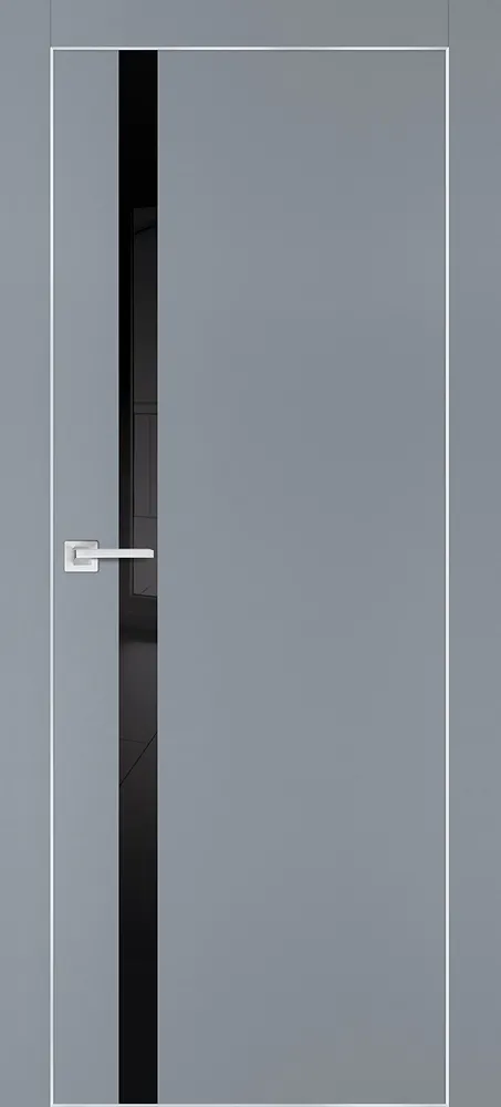 Фото Межкомнатная дверь PX-8  AL кромка с 4-х ст. Серый матовый